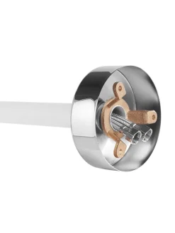 Wannenarmaturen TUGELA in Weiß/Silber - (W) 21 x (H) 116 x (L) 16 cm