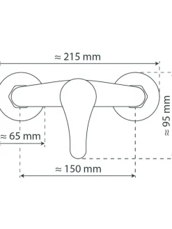 Wannenfüllarmatur ''Athos'' in Chrom