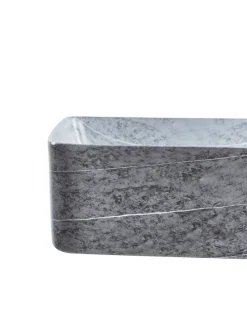 Waschbecken ARTAJ in Grau/Schwarz - (W) 61 x (H) 11 x (L) 35 cm