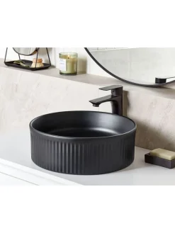 Waschbecken GELDO in Schwarz - (W) 37 x (H) 13 x (L) 37 cm