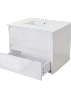 Waschbecken mit Unterschrank B19, Weiß