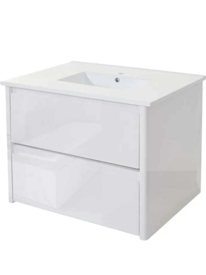 Waschbecken mit Unterschrank B19, Weiß