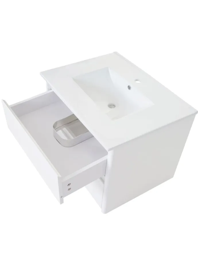 Waschbecken mit Unterschrank B19, Weiß