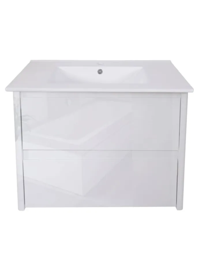 Waschbecken mit Unterschrank B19, Weiß