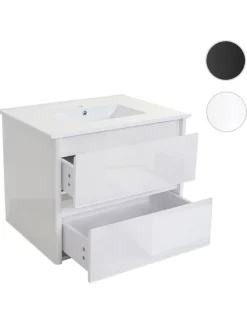 Waschbecken mit Unterschrank B19, Weiß