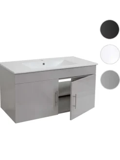 Waschbecken mit Unterschrank D16, Grau