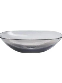 Waschbecken MOENGO in Transparent/Schwarz - (W) 54 x (H) 15 x (L) 36 cm