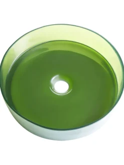 Waschbecken TOLOSA in Grün - (W) 36 x (H) 10 x (L) 36 cm