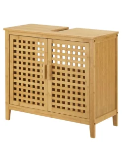 Waschbeckenschrank Ingmarsö in Beige (H)60cm (B)67cm (T)30cm
