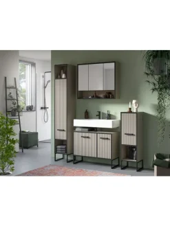 Waschbeckenunterschrank (B/H/T: 80x63x36 cm) in Kaschmir