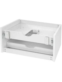 Waschbeckenunterschrank B19 hochglanz Soft-Close, Weiß