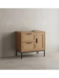 Waschbeckenunterschrank Eiche-Optik 60x60x40 cm mit Tür und