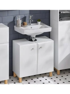 Waschbeckenunterschrank in Weiß - (B)60 x (H)60 x (T)30cm