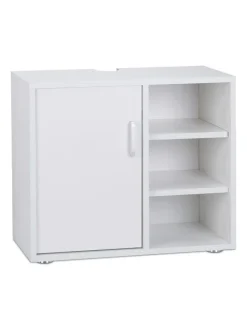 Waschbeckenunterschrank in Weiß - (B)60 x (H)51 x (T)32 cm