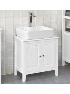 Waschbeckenunterschrank in Weiß - (B)60 x (H)62 x (T)30cm