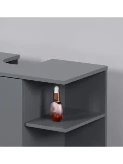 Waschbeckenunterschrank in Grau - (B)64 x (H)65 x (T)31 cm