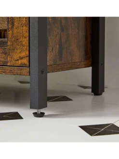 Waschbeckenunterschrank in Braun/ Schwarz - (B)60 x (H)60 x (T)30 cm