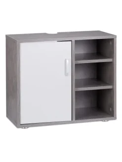 Waschbeckenunterschrank in Grau - (B)60 x (H)51 x (T)32 cm