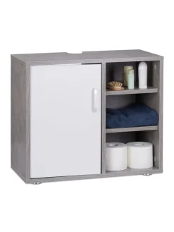 Waschbeckenunterschrank in Grau - (B)60 x (H)51 x (T)32 cm