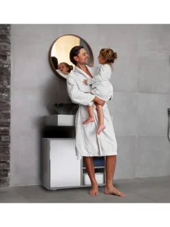 Waschbeckenunterschrank in Grau - (B)60 x (H)51 x (T)32 cm