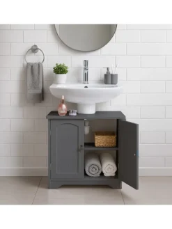 Waschbeckenunterschrank in Grau - (B)60 x (H)60 x (T)30 cm