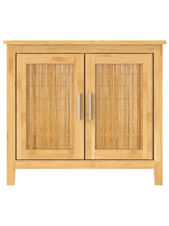 Waschbeckenunterschrank in Hellbraun - (B)67 x (H)60 x (T)28 cm