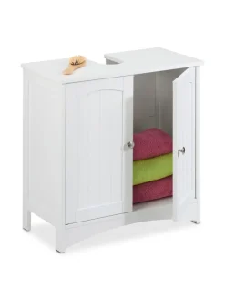 Waschbeckenunterschrank in Weiß - (B)60 x (H)60 x (T)31 cm