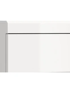 Waschbeckenunterschrank in weiß/weiß hochglanz - (B) 60 x (H) 56 x (T) 37