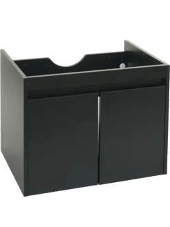 Waschbeckenunterschrank L86, Schwarz