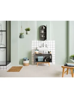 Waschbeckenunterschrank LINDHOLM in Matt Grau