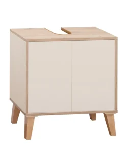 Waschbeckenunterschrank MORENA mit 2 Türen, Cashemere/Eiche