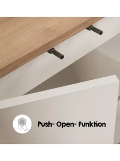 Waschbeckenunterschrank MORENA mit 2 Türen, Cashemere/Eiche