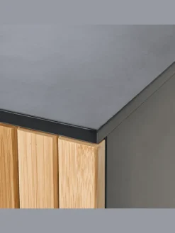 Waschbeckenunterschrank MISCANTI in Braun/Schwarz - (W) 60 x (H) 80 x (L) 30 cm