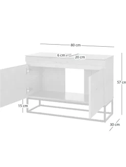 Waschbeckenunterschrank NOZZA in Eiche
