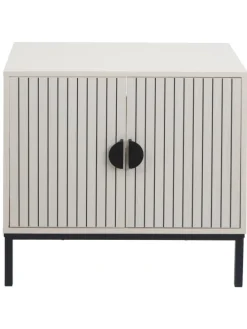 Waschbeckenunterschrank O42 mit 2 Türen, Holzoptik beige