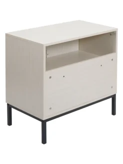 Waschbeckenunterschrank O42 mit 2 Türen, Holzoptik beige
