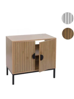 Waschbeckenunterschrank O42 mit 2 Türen, Holzoptik natur