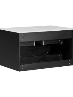 Waschbeckenunterschrank QUINTELA in Schwarz/Weiß - (W) 80 x (H) 48 x (L) 52 cm