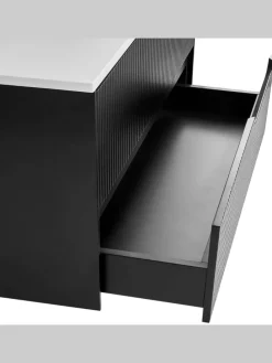 Waschbeckenunterschrank QUINTELA in Schwarz/Weiß - (W) 80 x (H) 48 x (L) 52 cm