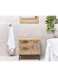 Waschbeckenunterschrank ROSELL in /Braun - (W) 60 x (H) 60 x (L) 40 cm