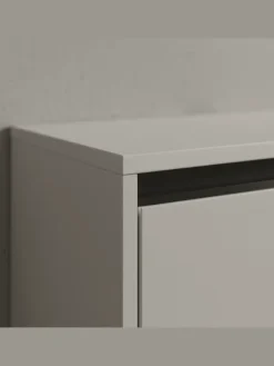 Waschbeckenunterschrank Soft-Close, 2 Türen, Made in Germany in Steingrau