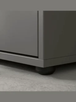 Waschbeckenunterschrank Soft-Close, 2 Türen, Made in Germany in Graphit