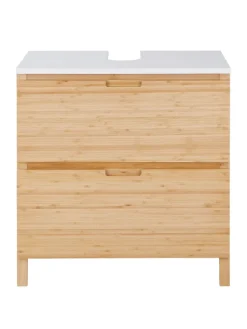 Waschbeckenunterschrank WHITE SANDS in Braun / Weiß