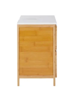 Waschbeckenunterschrank WHITE SANDS in Braun / Weiß