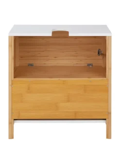 Waschbeckenunterschrank WHITE SANDS in Braun / Weiß