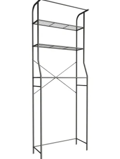 Waschmaschine Toilette Überbau Schrank Tubas L in Schwarz