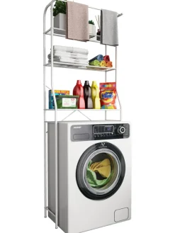 Waschmaschine Toilette Überbau Schrank Tubas L in Weiß