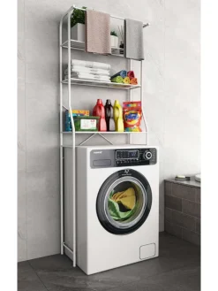 Waschmaschine Toilette Überbau Schrank Tubas L in Weiß