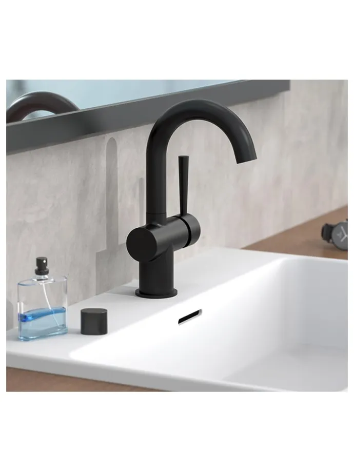 Waschtischarmatur "Cornwall" in Schwarz