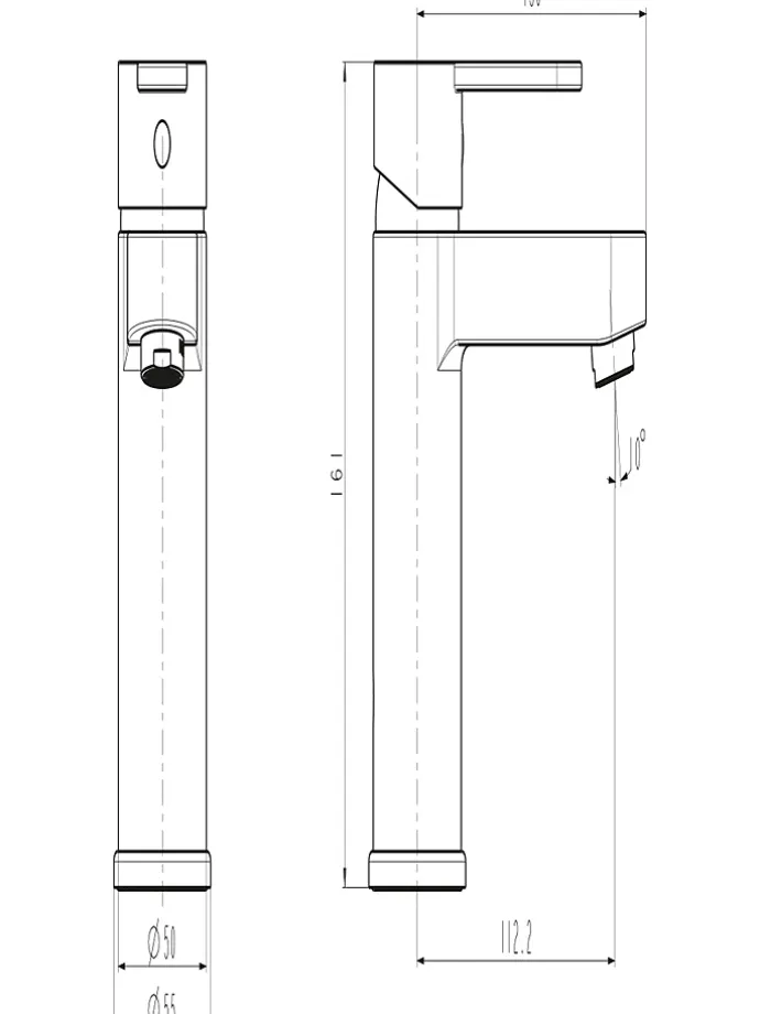 Waschtischarmatur "Elephant" in Schwarz